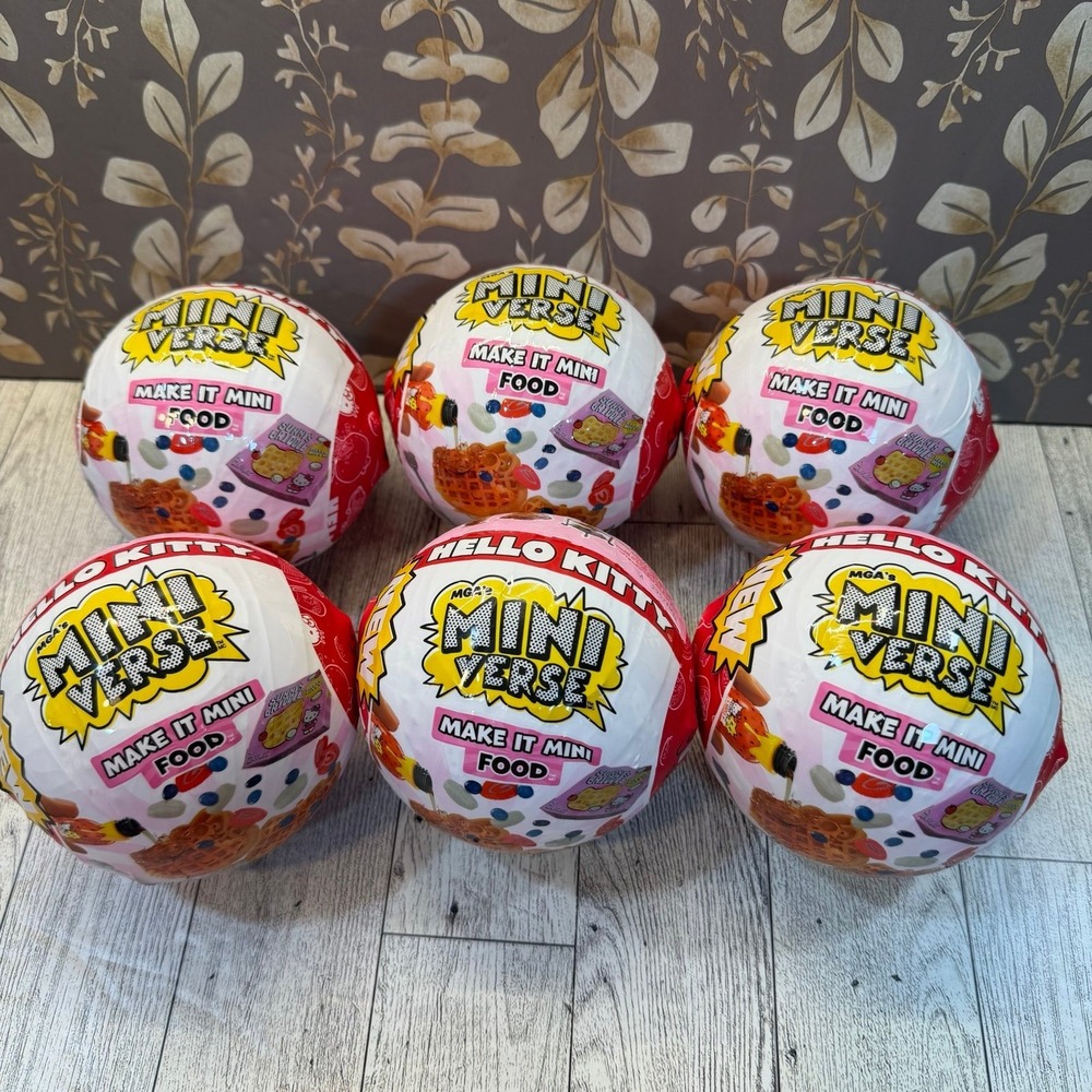 MGA's Miniverse Make It Mini Food Hello Kitty® Mini Collectibles (6 in bundle)
